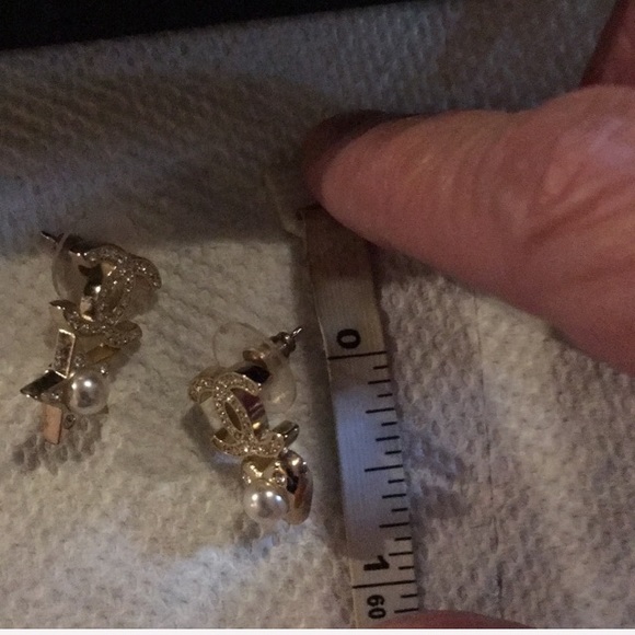 Authentic Chanel Goldtone Earrings - Picture 7 of 7